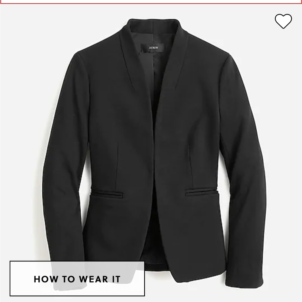 J Crew 365 Going Out Blazer - 2 - Black